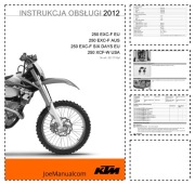 KTM 250 EXC XCF W SIX DAYS Hardenduro Instrukcja obsługi konserwacji PL