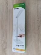 ORNO WIRLE LED 7W Lampka biurkowa z ładowarką indukcyjną i USB 390 lm.