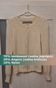 Sweter rozpinany Jasper Conran roz. 8 (S) Wełna