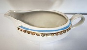 Wawel sosjerka porcelanowa wzór 197 złocenia błękit vintage PRL