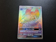 alolan golem gx - secret rare 113/111 pokemon crimson invasion