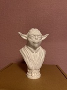 Yoda statuetka biała druk 3D
