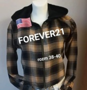 Krótka bluza koszula z kapturem Forever21 z USA rozm 38-40