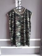 Koszulka bez rękawów moro podkoszulek męski rozmiar M/L khaki