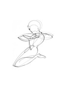 Nowoczesna grafika na płótnie. Do ramki: 30x40cm