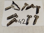 Aluminiowe haki mundurowe 9 sztuk 