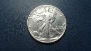 USA 1/2 dolara (half dollar - Idąca Wolność) 1942_srebro