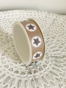 Tasiemka satynowa w gwiazdki d Pakowania prezentów