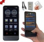 Nowy elektroniczny tłumacz mowy translator bez Internetu wifi polski+etui