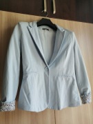 Błękitny żakiet marynarka M 