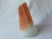 Klosz lampa żyrandol PRL lata 60 70 80 vintage płaski plafon