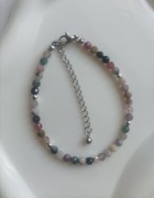 Bransoletka z kamieni naturalnych turmalin kamień harmonii i uleczenia 