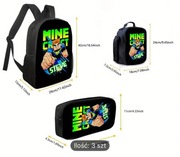 Minecraft 3 w 1 plecak szkolny,piórnik,torba na ramię NOWE