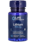 Lithium Life Extension Lit 1000 mcg 100 sztuk. Szybka Wysyłka. 