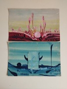 Abstrakcja morze Leszek Piechowski artysta trójmiejski, Gdynia