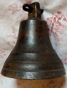 Dzwonek mosiężny stary. śr.9cm. 450gr!