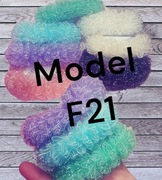 Mega duża Frotka gumka do włosów 1szt mieni sie 