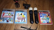 2x controller move motion + kamerka + 3gry ps3 PlayStation 3