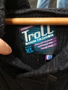 Nowy sweter męski Troll z kapturem