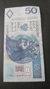 50 zł. Banknot z 1994 roku.Seria GI