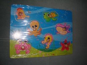 Puzzle morze drewniana zabawka edukacyjna