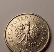Moneta 1 zł z 1995 roku obiegowa 1zl złoty 1995r rok obiegowe złotówka