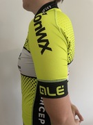 Koszulka rowerowa z silikonowym pasem i kieszonkami na plecach r. M