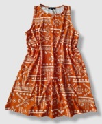 JD Williams letnia sukienka bez rękawów pomarańczowa 16/ 44