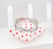 Piękny pierścionek z cyrkoniami pierścionek ze stali nierdzewnej cudo 