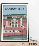 Plakat Miasto Sandomierz (sam wydruk A3 30x40 cm)