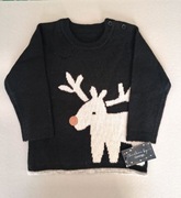 Sweterek George rozmiar 74-80 Święta, Mikołaj 