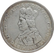 Litwa 10 litu 1936, Ag KM#83