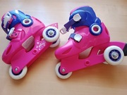 OXELO Rolki dla dzieci Play3 różowo-fioletowe