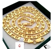 ELEGANCKI ZŁOTY ŁAŃCUSZEK MĘSKI SPLOT GUCCI 925 SREBRO PREZENT DLA FACETA