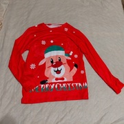 Bluzka z długim rękawem święta renifer Merry christmas S