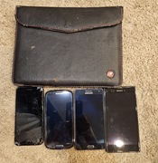 Zestaw elektroniki na części: iPhone 7, Samsungi, Sony, Tablet