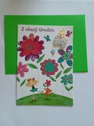 Kartka urodzinowa 4 lata dla dziewczynki. 