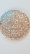 1/2 Marki 1916 G Deutsches Reich  srebro #112