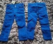 Spodnie sztruks rozm 92