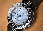 Bulgari B.zero1 oryginalny damski zegarek / masa perłowa / diamenty
