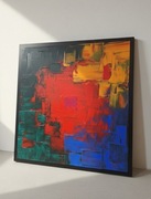 Vibrations, obraz akrylowy, 80x80, abstrakcja