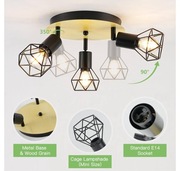 Żyrandol Lampa Sufitowa Vintage Retro Industrial