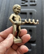 Korkociąg figurka mosiądz vintage Portugalia retro otwieracz