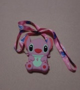 Różowa silikonowa torebka stitch dla dzieci 