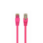Patchcord przewód | kabel sieciowy ethernet | 200cm | FTP | Cat.6 | różowy
