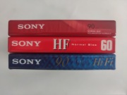 Kasety magnetofonowe Sony.