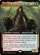 MTG Faldorn, Dread Wolf Herald Extended Art *FOIL*