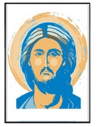 PLAKAT CHRZEŚCIJAŃSKI  JEZUS PANTOKRATOR 30X40 CM