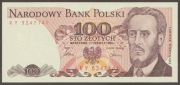 Polska 100 złotych 1986 - Ludwik Waryński - RY - stan bankowy UNC
