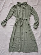 Sukienka midi Vero Moda M miętową, oliwkowa, khaki